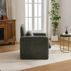 Chaise d'appoint rembourrée en chenille Nova GDFStudio