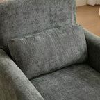 Chaise d'appoint rembourrée en chenille Nova GDFStudio