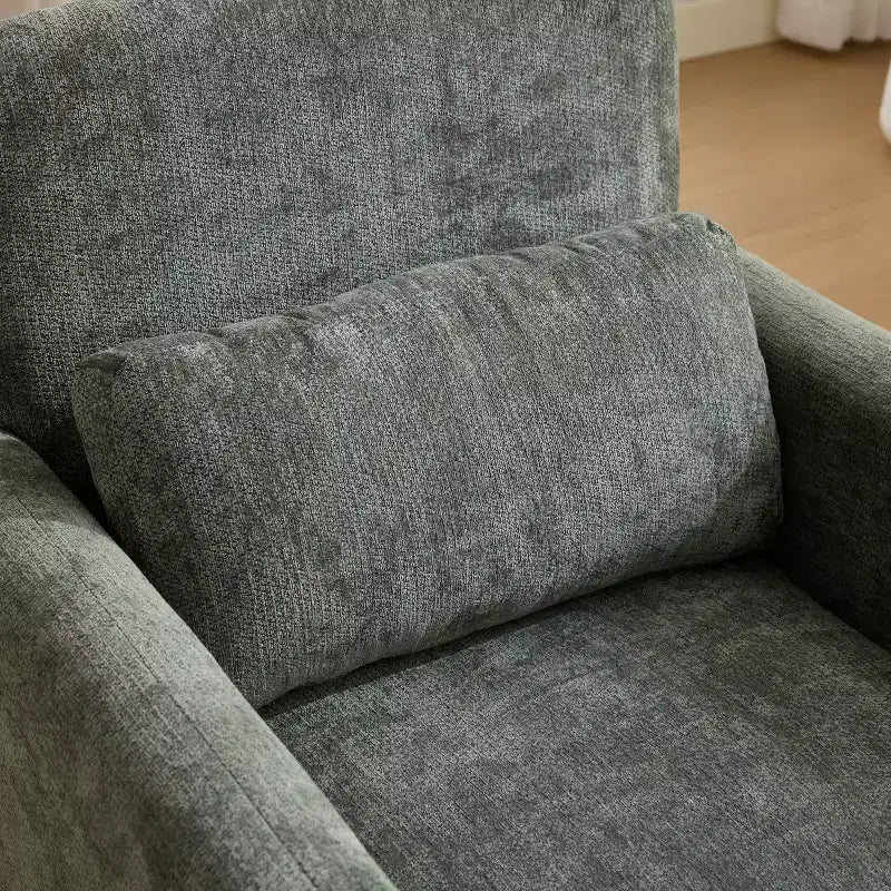 Chaise d'appoint rembourrée en chenille Nova GDFStudio