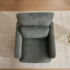 Chaise d'appoint rembourrée en chenille Nova GDFStudio