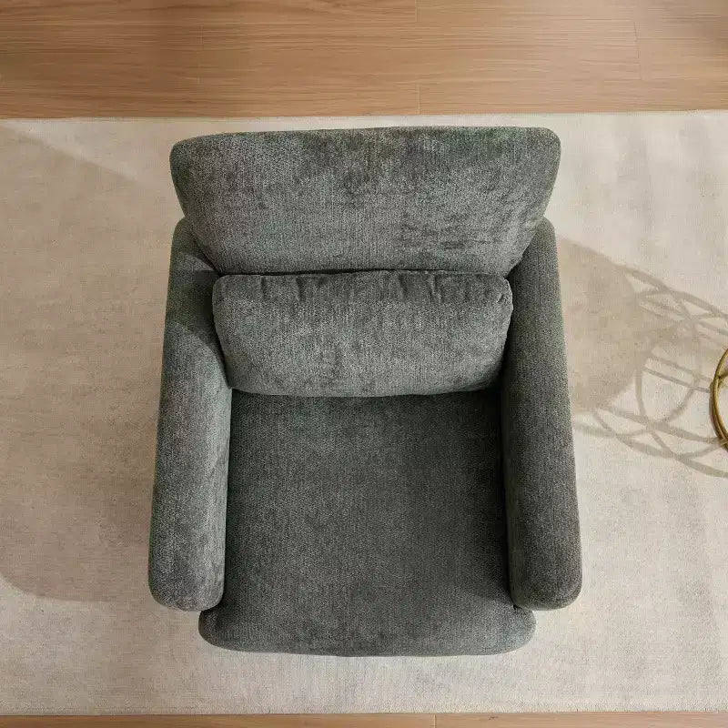 Chaise d'appoint rembourrée en chenille Nova GDFStudio