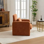 Chaise d'appoint rembourrée en chenille Nova GDFStudio