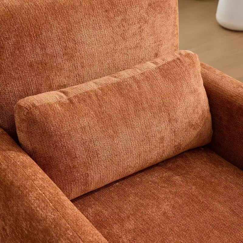 Chaise d'appoint rembourrée en chenille Nova GDFStudio