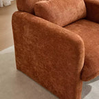 Chaise d'appoint rembourrée en chenille Nova GDFStudio