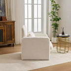Chaise d'appoint rembourrée en chenille Nova GDFStudio