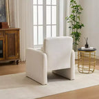 Chaise d'appoint rembourrée en chenille Nova GDFStudio