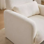 Chaise d'appoint rembourrée en chenille Nova GDFStudio
