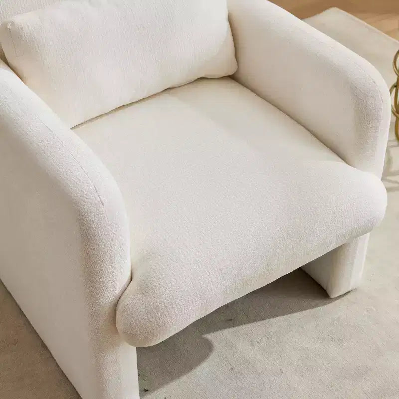 Chaise d'appoint rembourrée en chenille Nova GDFStudio