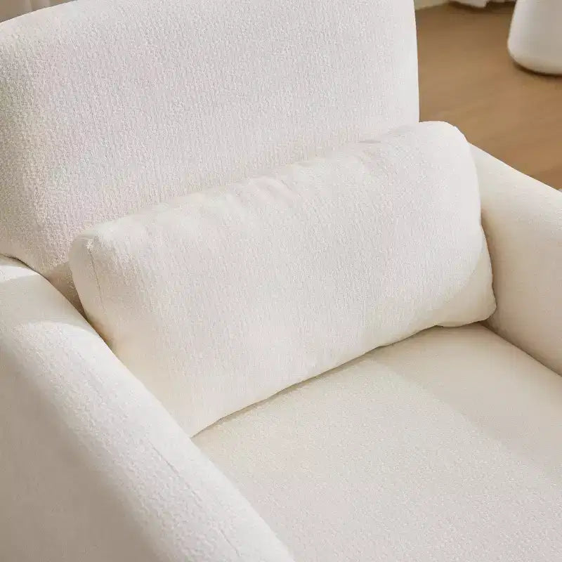 Chaise d'appoint rembourrée en chenille Nova GDFStudio