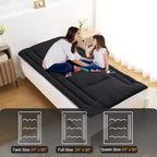 Matelas Futon, Matelas de sol pliable Tatami, Matelas de sol enroulable, Tapis de jeu pour enfants, Lit de sol pour dortoir ou invités.