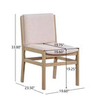 Christopher Knight Home Lyra, ensemble de salle à manger contemporain 7 pièces en hévéa tapissé, avec table à manger extensible