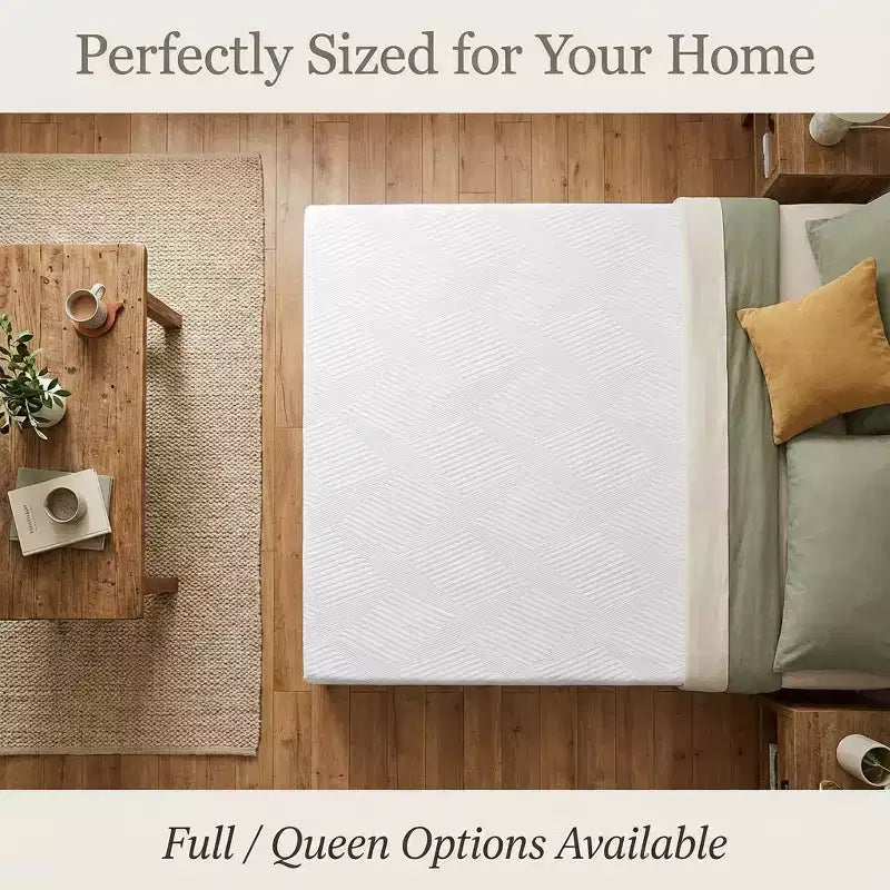 Surmatelas de canapé-lit pleine grandeur Dyonery 4 pouces, surmatelas de remplacement en mousse à mémoire de forme gel rafraîchissant avec housse lavable, certifié CertiPUR-US pour canapé-lit