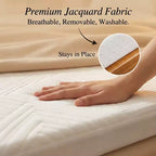Surmatelas de canapé-lit pleine grandeur Dyonery 4 pouces, surmatelas de remplacement en mousse à mémoire de forme gel rafraîchissant avec housse lavable, certifié CertiPUR-US pour canapé-lit
