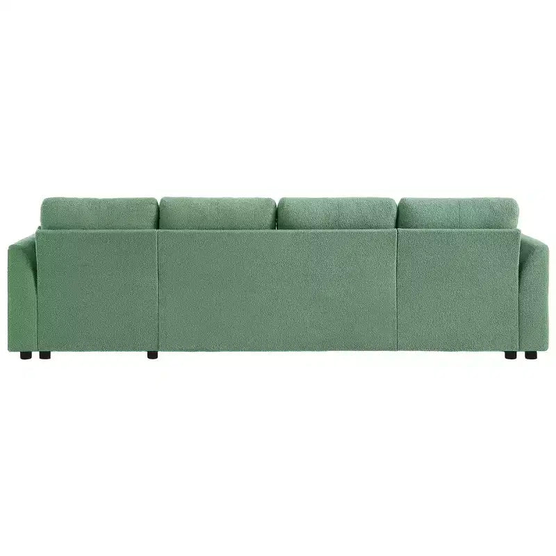 Canapé d'angle convertible Whisen Modern Fabric 107 avec grand espace de rangement et ports USB