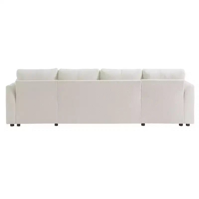 Canapé d'angle convertible Whisen Modern Fabric 107 avec grand espace de rangement et ports USB