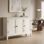Meuble de rangement FurnitureR 47 avec 3 portes, buffet moderne pour salle à manger, cuisine, meuble d'appoint avec étagères réglables