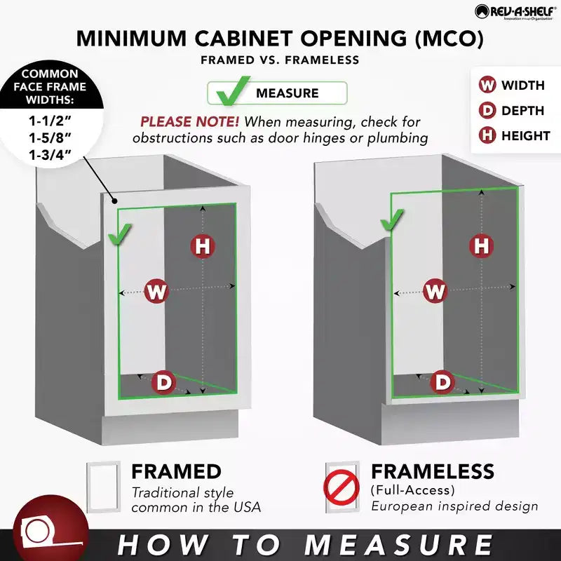 Organisateur de garde-manger à deux niveaux en forme de rein Rev-A-Shelf 18 pour armoires de cuisine d'angle, étagères de rangement en plastique, blanc, 6472-18-11-52