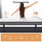 Matelas à mémoire de forme Queen Size, matelas hybride à ressorts intérieurs de 14 pouces, plusieurs tailles