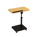 c-Shape Side Table, Height Adjustable Swivel Sofa Table, Coffee Snack, Bed End Table Mobile Rolling Table with Wheels for Living Room Bedroom