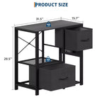 Meuble de support pour aquarium de 20 à 37 gallons avec prises électriques, en métal robuste et bois, avec 4 étagères ouvertes et pieds solides
