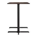 Plateau de table Flash Furniture Acadia avec technologie HPL TopGuard et base hauteur bar