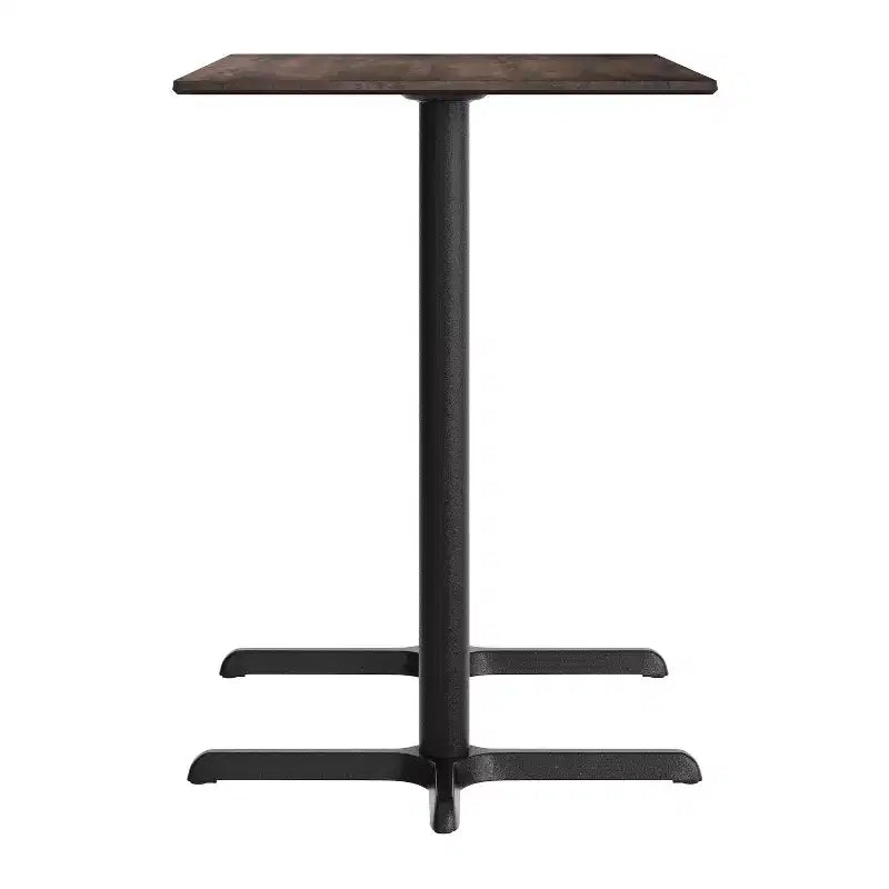 Plateau de table Flash Furniture Acadia avec technologie HPL TopGuard et base hauteur bar