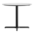 Plateau de table Flash Furniture Acadia avec technologie HPL TopGuard et pied en X à hauteur de table