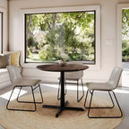 Plateau de table Flash Furniture Acadia avec technologie HPL TopGuard et pied en X à hauteur de table
