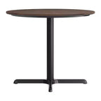 Plateau de table Flash Furniture Acadia avec technologie HPL TopGuard et pied en X à hauteur de table