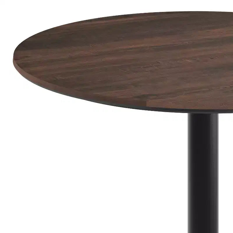 Plateau de table Flash Furniture Acadia avec technologie HPL TopGuard et pied en X à hauteur de table