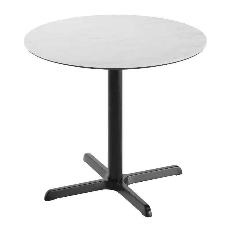 Plateau de table Flash Furniture Acadia avec technologie HPL TopGuard et pied en X à hauteur de table