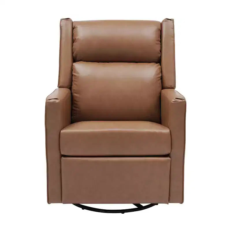 Fauteuil inclinable manuel Flash Furniture Cash avec pivotement à 270 degrés, ports de chargement USB/USB-C, parfait pour le salon ou la chambre d'enfant