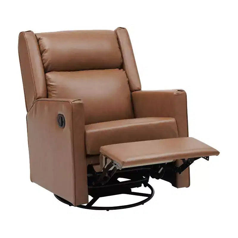 Fauteuil inclinable manuel Flash Furniture Cash avec pivotement à 270 degrés, ports de chargement USB/USB-C, parfait pour le salon ou la chambre d'enfant