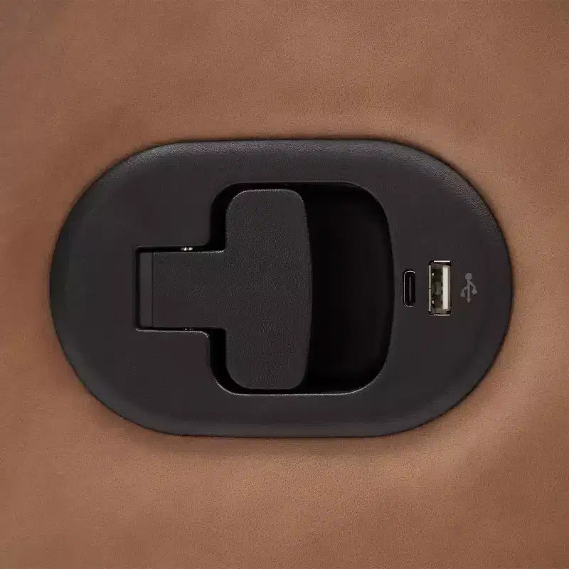 Fauteuil inclinable manuel Flash Furniture Cash avec pivotement à 270 degrés, ports de chargement USB/USB-C, parfait pour le salon ou la chambre d'enfant