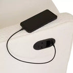 Fauteuil inclinable manuel Flash Furniture Cash avec pivotement à 270 degrés, ports de chargement USB/USB-C, parfait pour le salon ou la chambre d'enfant