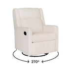 Fauteuil inclinable manuel Flash Furniture Cash avec pivotement à 270 degrés, ports de chargement USB/USB-C, parfait pour le salon ou la chambre d'enfant