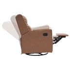 Fauteuil inclinable manuel Flash Furniture Cash avec pivotement à 270 degrés, ports de chargement USB/USB-C, parfait pour le salon ou la chambre d'enfant