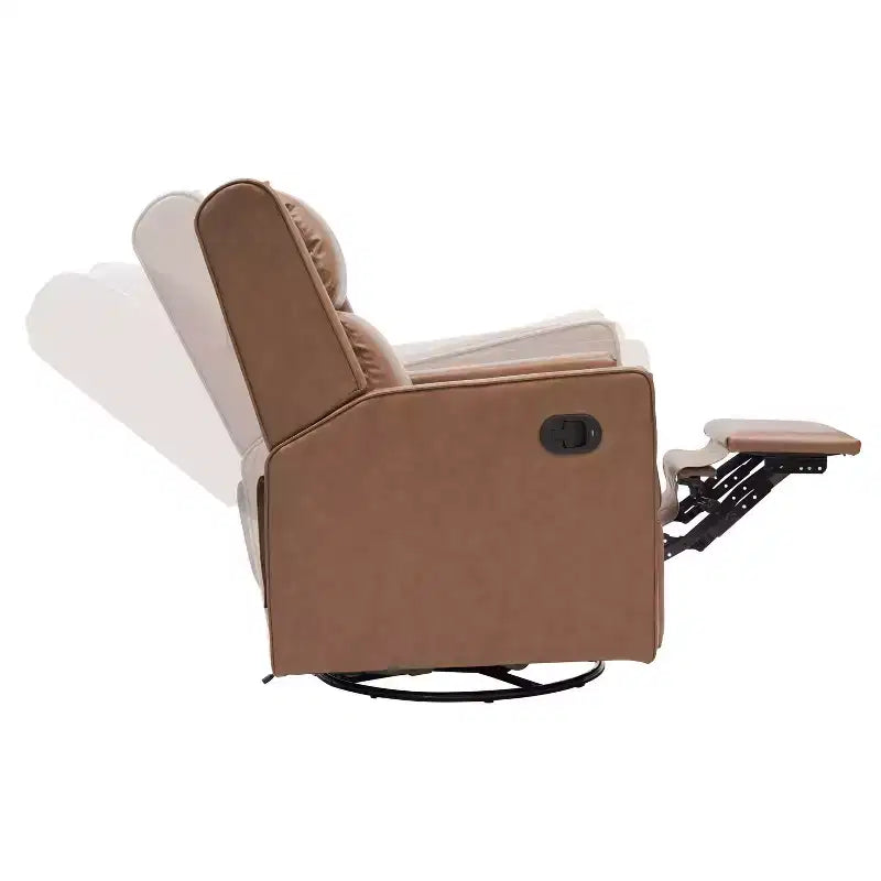 Fauteuil inclinable manuel Flash Furniture Cash avec pivotement à 270 degrés, ports de chargement USB/USB-C, parfait pour le salon ou la chambre d'enfant