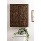 Meuble mural en bois Kate and Laurel Galliene, 22x7x28 Naturel