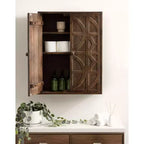 Meuble mural en bois Kate and Laurel Galliene, 22x7x28 Naturel