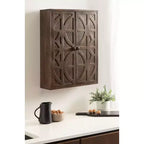 Meuble mural en bois Kate and Laurel Galliene, 22x7x28 Naturel