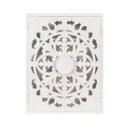 Armoire murale en bois sculpté Saanvi de Kate et Laurel, 22x7x28 blanc