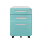 Meuble de classement mobile à 3 tiroirs avec serrure, tiroir de rangement roulant sous le bureau, meuble de classement compact et moderne pour bureau à domicile