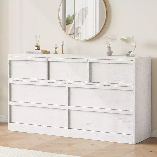 8-Drawer Dresser for Bedroom, Natural Oak Wooden Chest with Large Storage Drawers, Organizer for Living Room, Entryway, Nursery