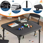 Ensemble table et chaises pliantes 5 pièces pour enfants, ensemble de meubles de bureau et de salle à manger pour tout-petits, pour crèche, salle de jeux, salle de classe et maison