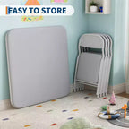 Ensemble table et chaises pliantes 5 pièces pour enfants, ensemble de meubles de bureau et de salle à manger pour tout-petits, pour crèche, salle de jeux, salle de classe et maison