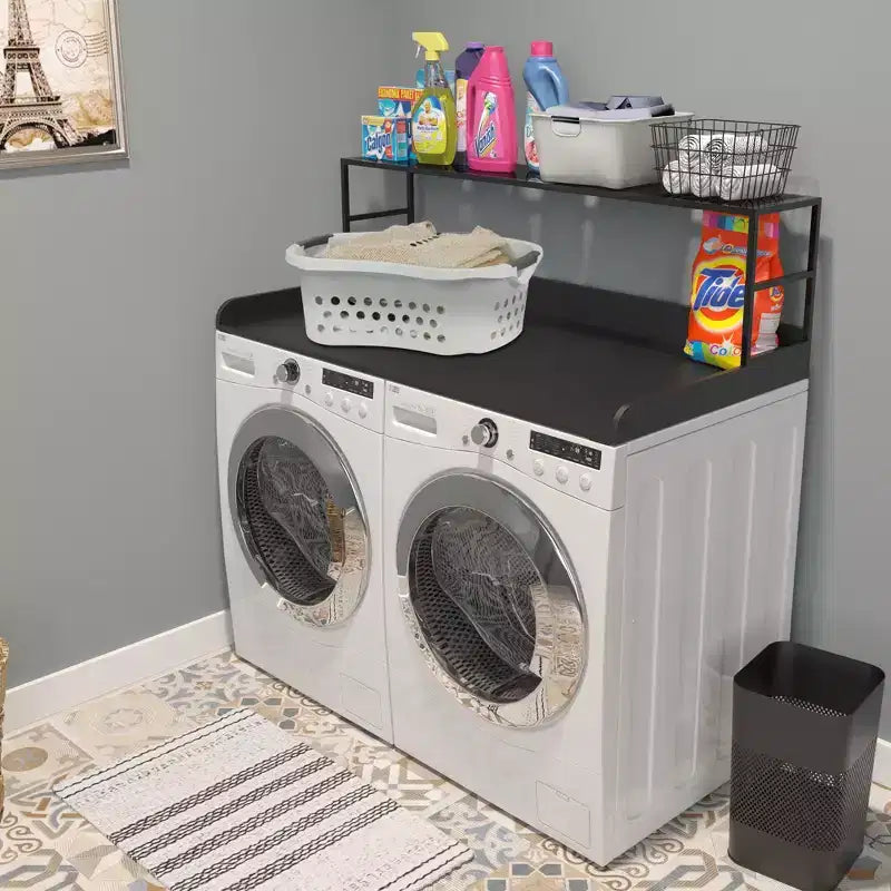 GDLF Protection de comptoir pour laveuse-sécheuse avec étagère de buanderie, 27,55 P x 54 L