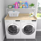 GDLF Protection de comptoir pour laveuse-sécheuse avec étagère de buanderie, 27,55 P x 54 L
