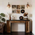 Console moderne GDFStudio Bennett 63 en bois bicolore