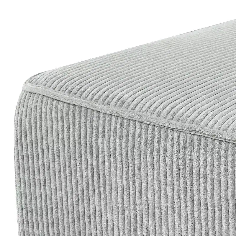 Christopher Knight Home Tariq Pouf carré moderne en bois rembourré en velours côtelé